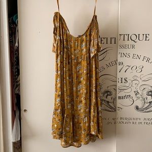 Yellow floral dress